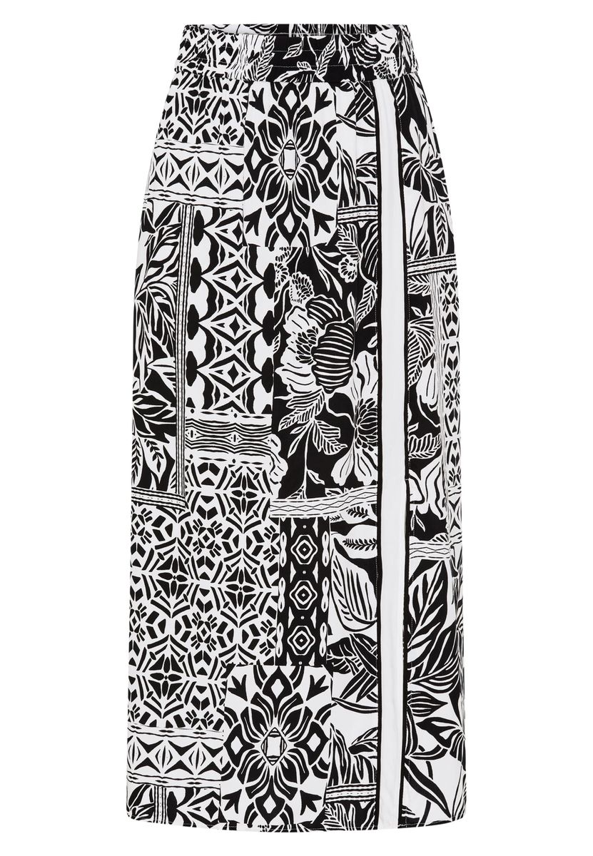 Rock mit Patchwork-Print