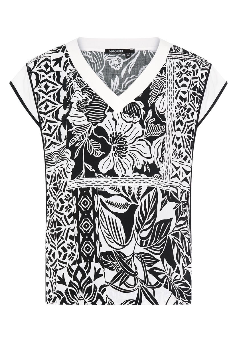 Top mit Patchwork-Print