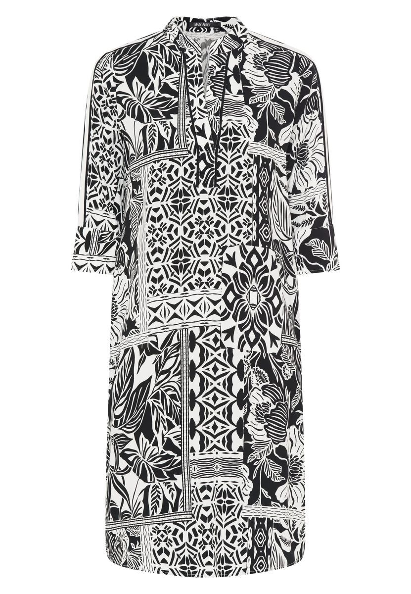 Kleid mit Patchwork-Print