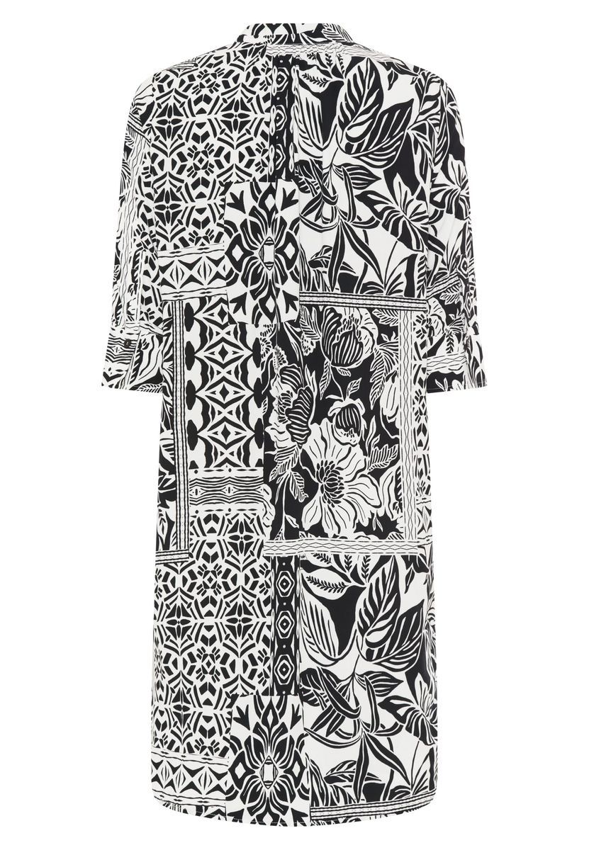 Kleid mit Patchwork-Print