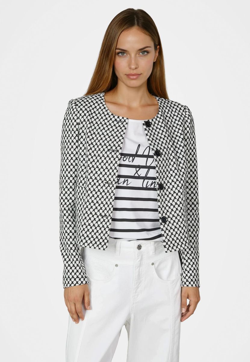 Jacke aus gemustertem Jacquard