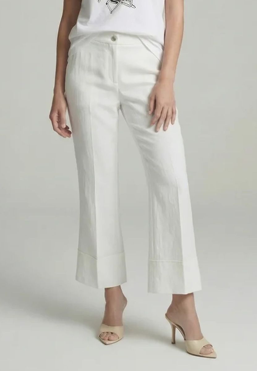 Flared Hose aus Lyocell Twill