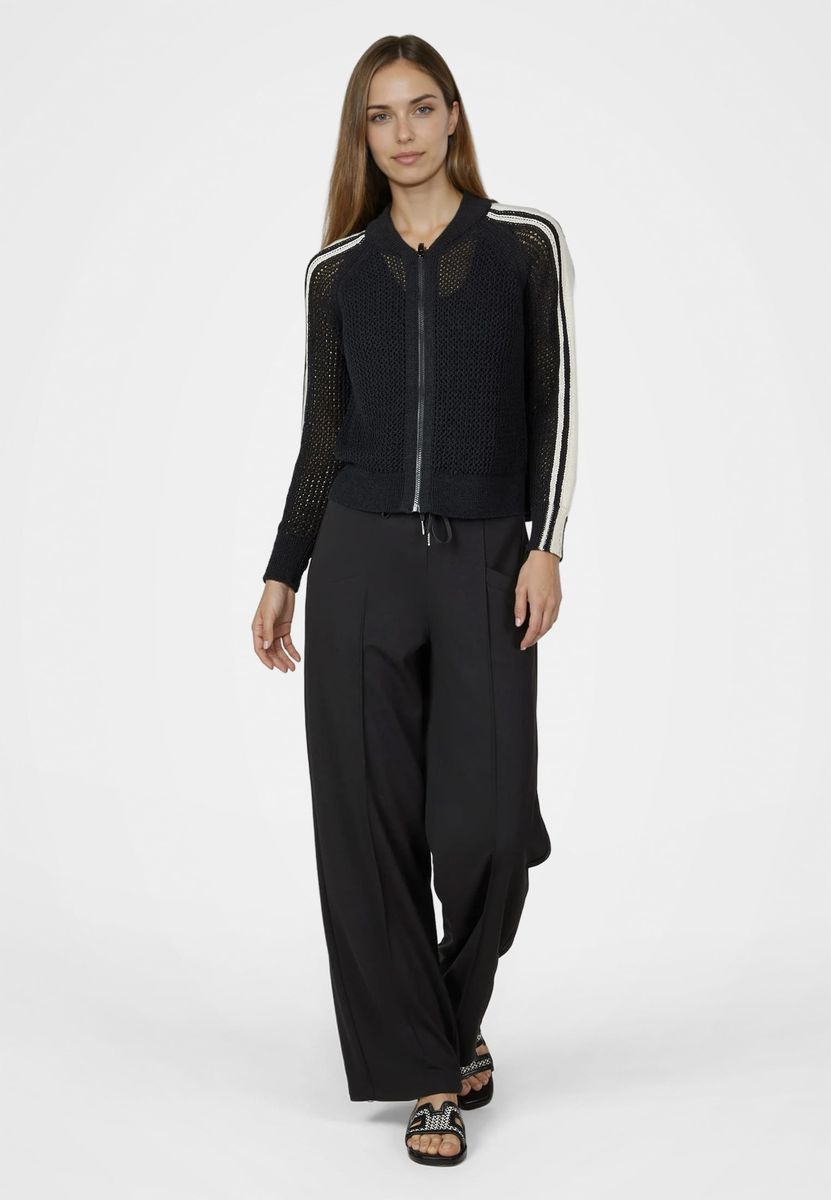 Strickjacke aus Netz-Struktur