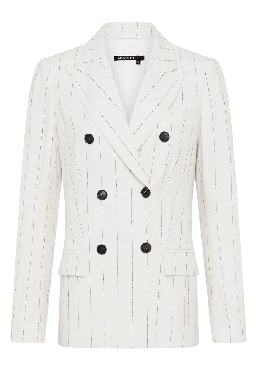 Taillierter Blazer mit Streifenmuster