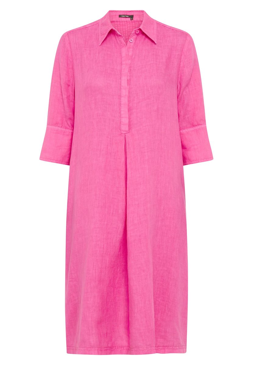 Leinenkleid mit Hemdkragen