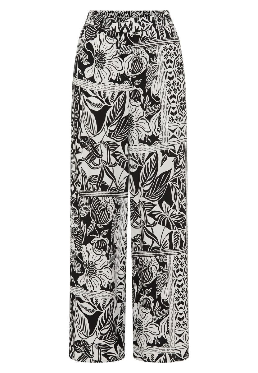 Hose mit Patchwork-Print