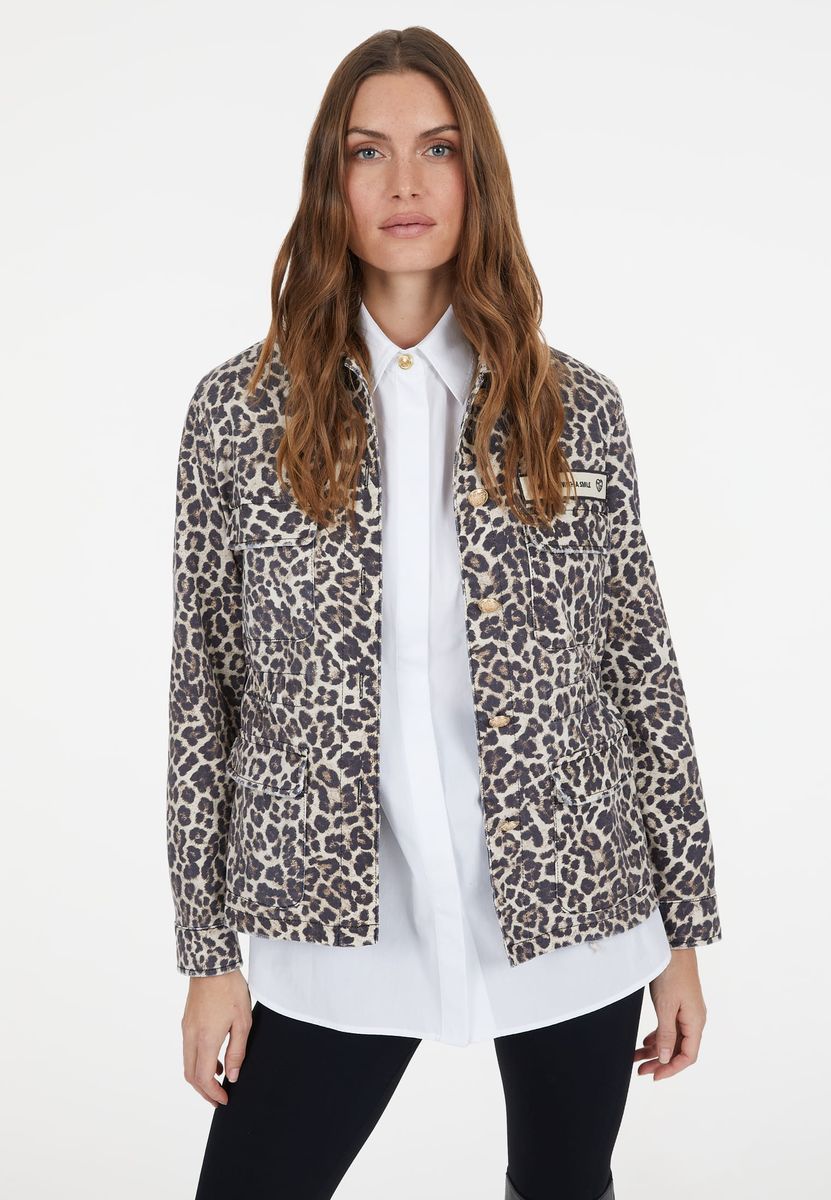 Fieldjacket mit Leoprint