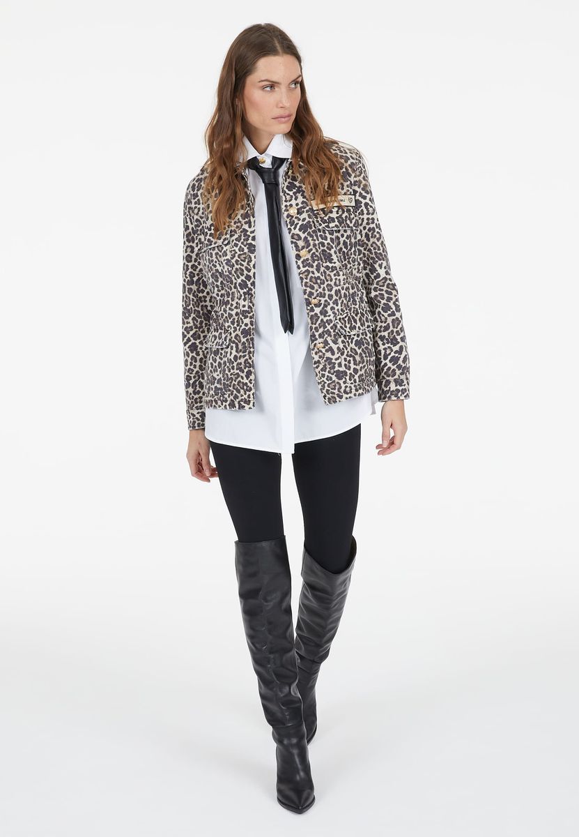 Fieldjacket mit Leoprint