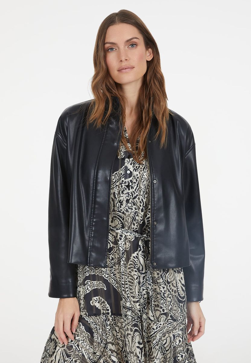 Jacke aus softem veganem Leder