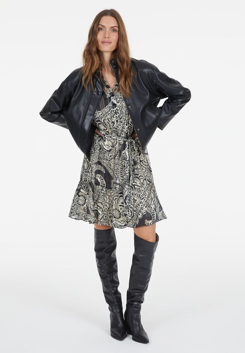 Jacke aus softem veganem Leder