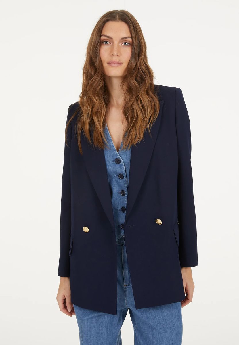 Blazer aus elatischem Twill