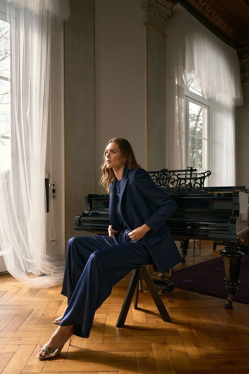 Blazer aus elatischem Twill