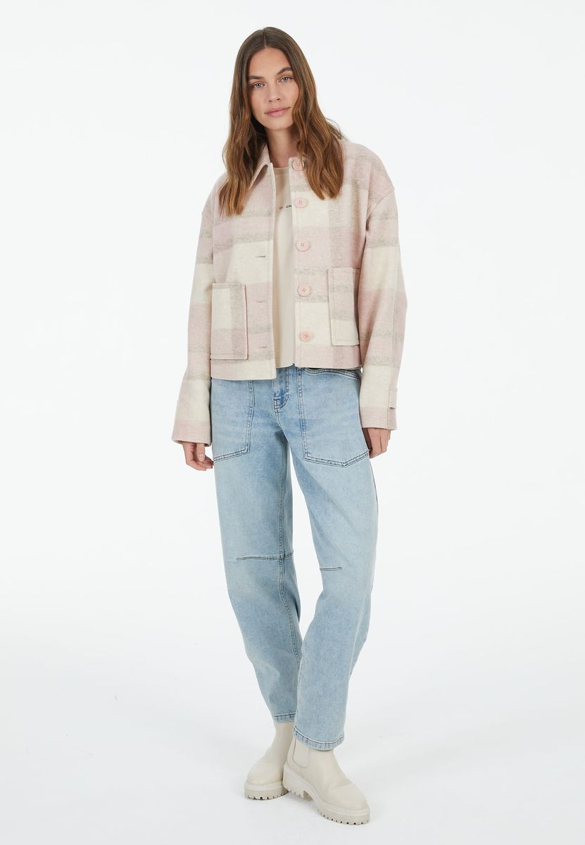 Jacke aus gebrushter Wollmischung