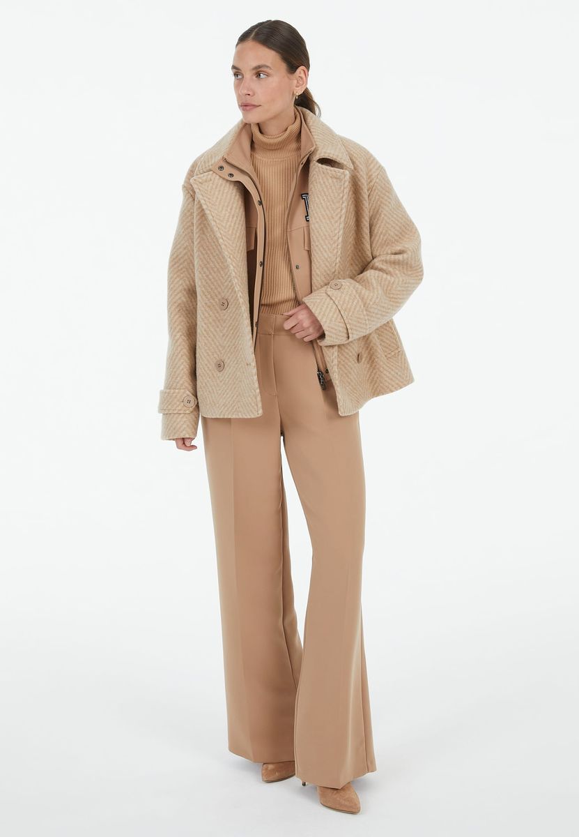 Cabanjacke mit Fischgratmuster