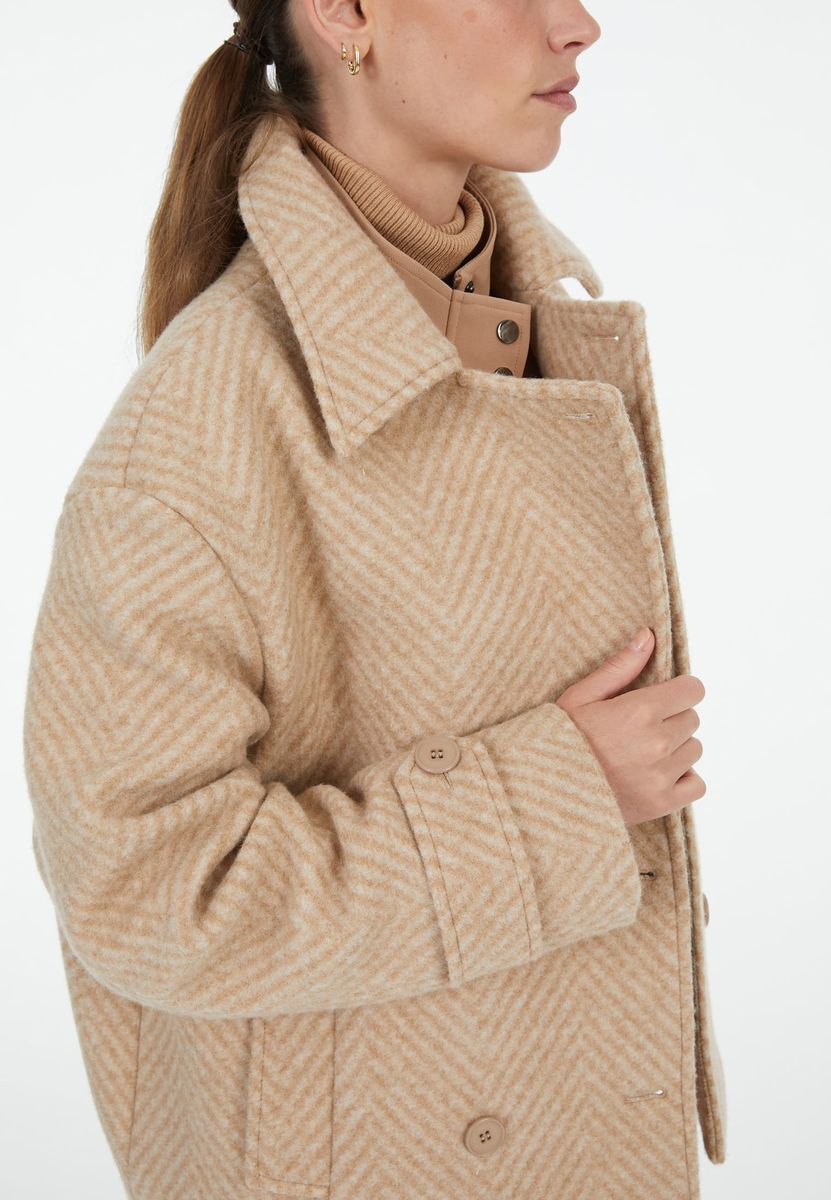 Cabanjacke mit Fischgratmuster