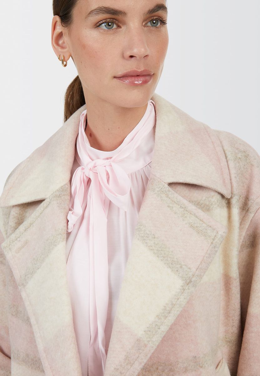 Mantel mit großem Karomuster