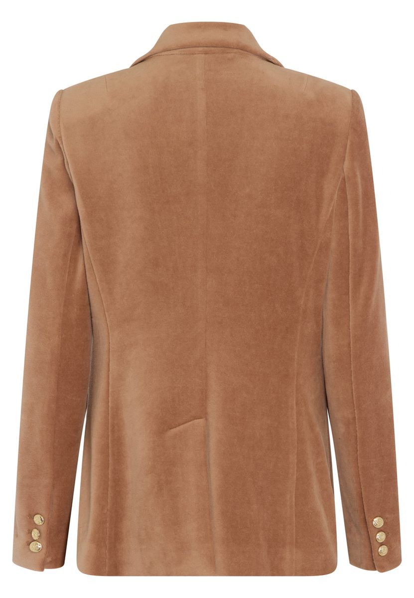 Blazer aus Samt-Jersey