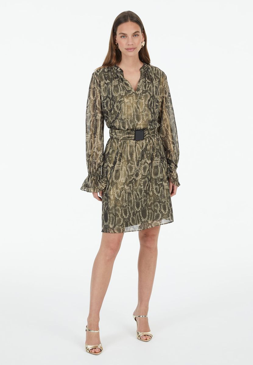 Kleid aus Sparkling Animal Print