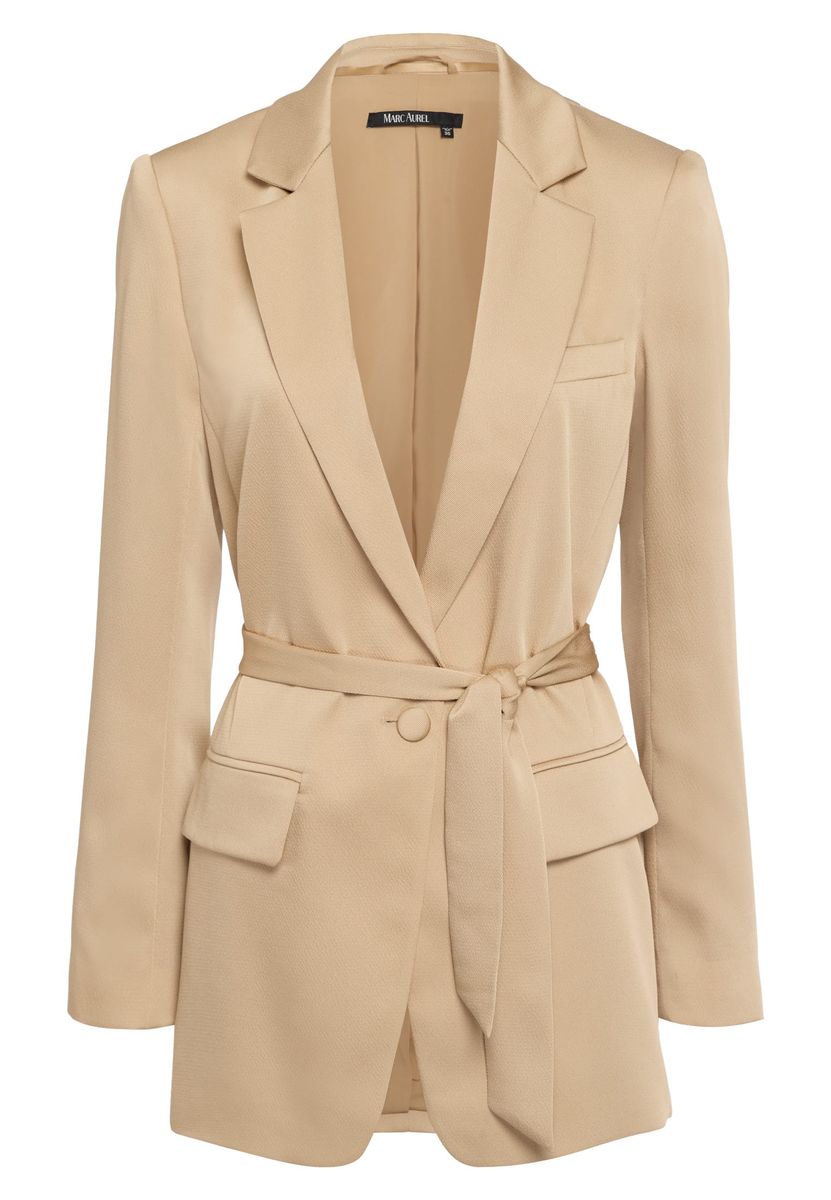 Blazer aus mattem Satin