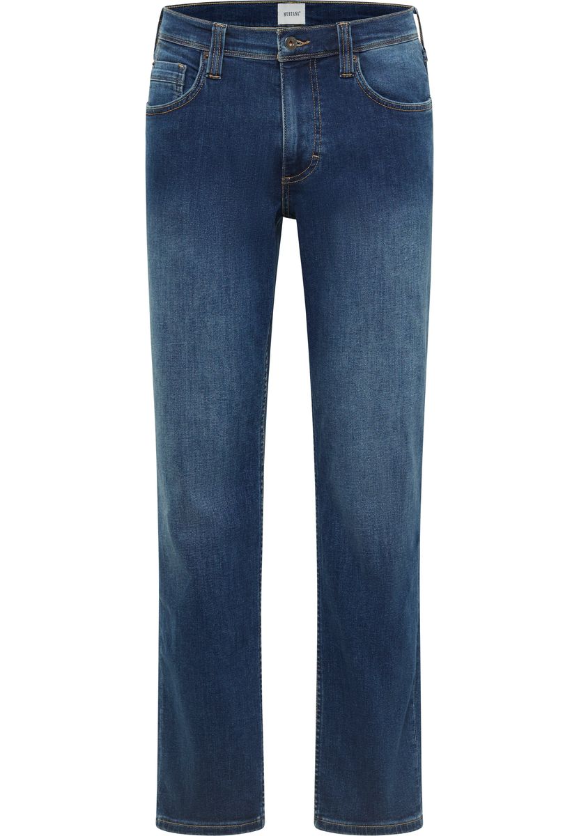 Klassische Jeans mit geradem Bein in mittlerer Waschung