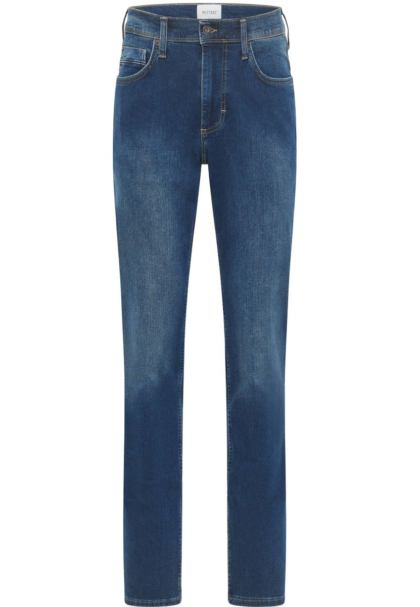 Klassische Jeans mit geradem Bein in mittlerer Waschung