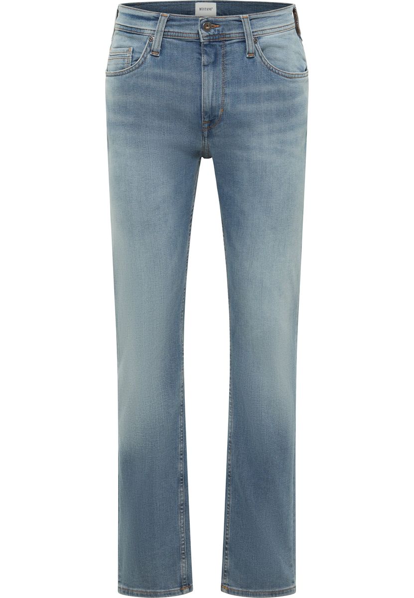Schmal geschnittene Jeans mit dunkler Waschung