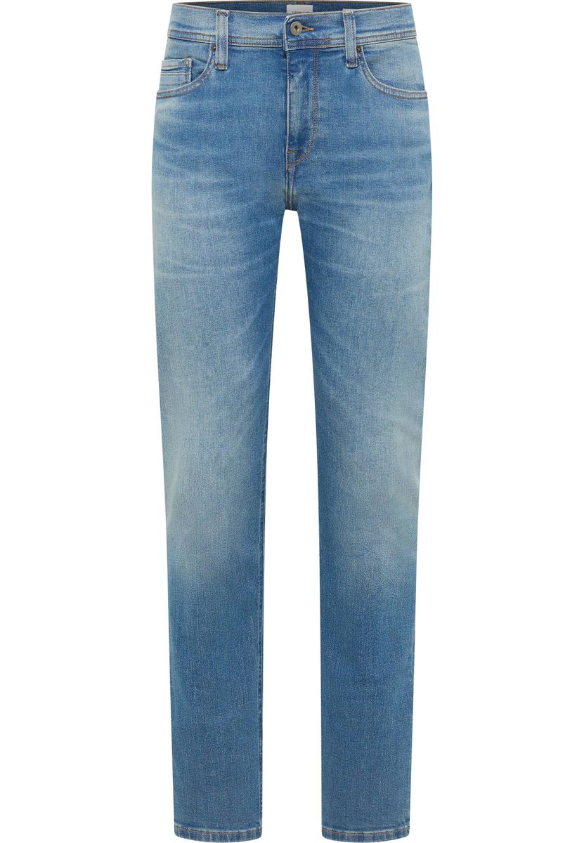 Schmal geschnittene Jeans mit dunkler Waschung