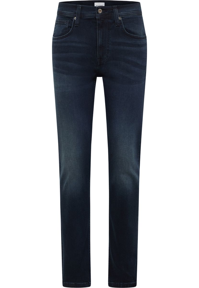 Schmal geschnittene Jeans aus dunklem Denim