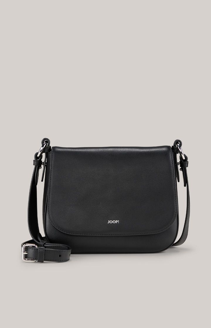 JOOP! Sofisticato Esmera schwarze Umhängetasche aus Leder