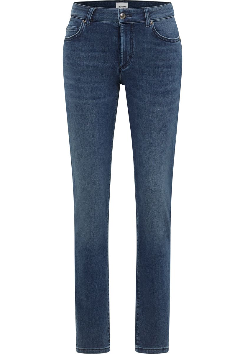 Lässige, schmale Jeans in dunkler Waschung