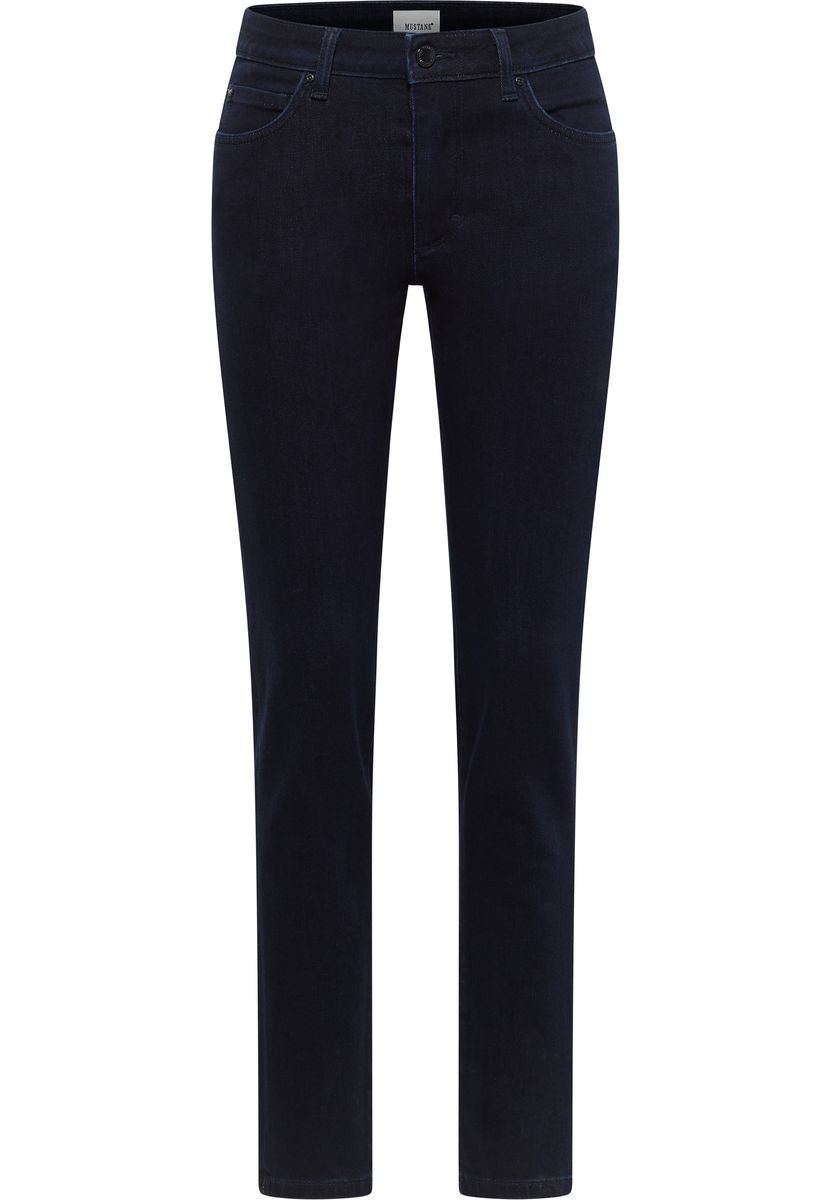 Lässige, schmale Jeans in dunkler Waschung