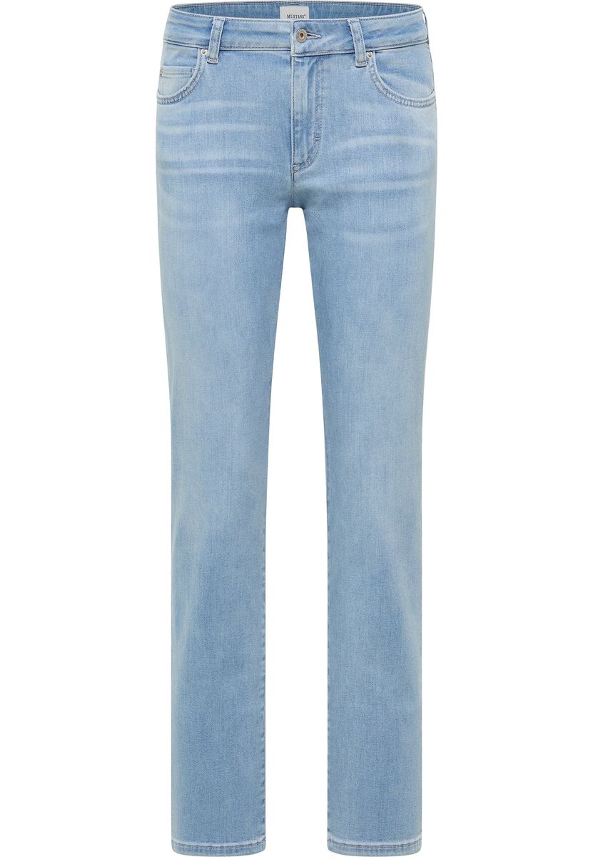 Lässige Damenjeans mit geradem Bein