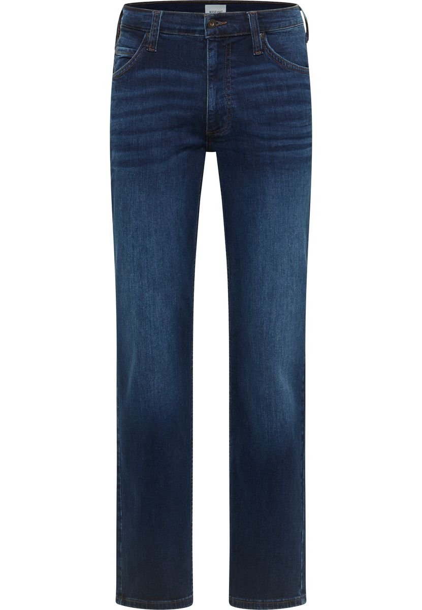 Klassische Straight-Leg Jeans mit dunkler Waschung