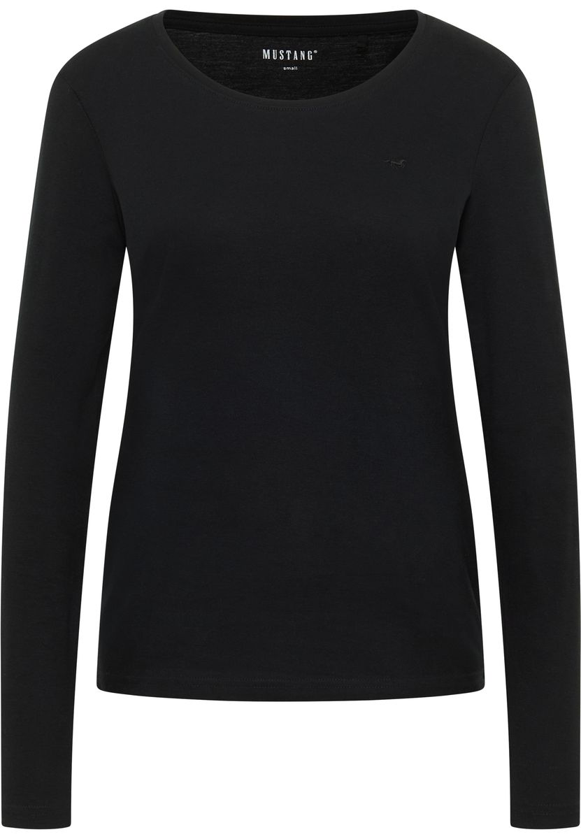 Essentielles Langarm Baumwoll-Top