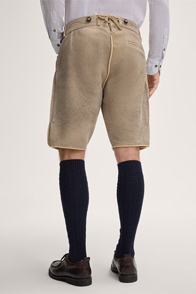 Windsor x CocoVero Traditionelle Lederhose mit Stickerei in Braun