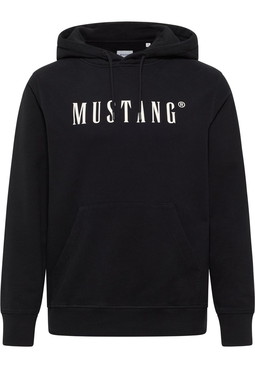 Klassischer Baumwoll-Hoodie mit Logo-Print