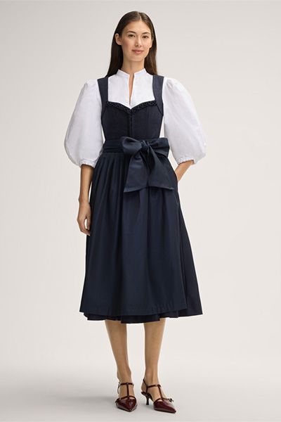 windsor x CocoVero Bluse Katharina in Weiß mit Puffärmeln