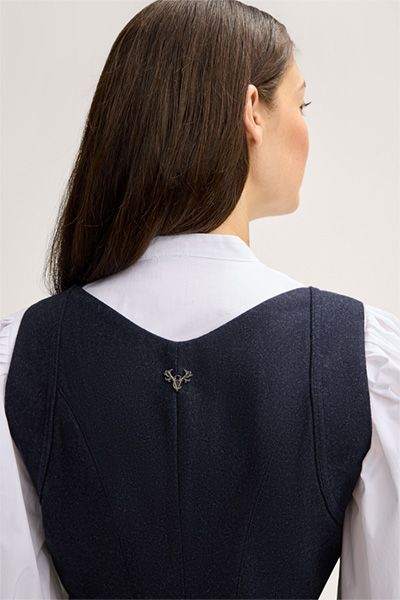 windsor x CocoVero Bluse Katharina in Weiß mit Puffärmeln