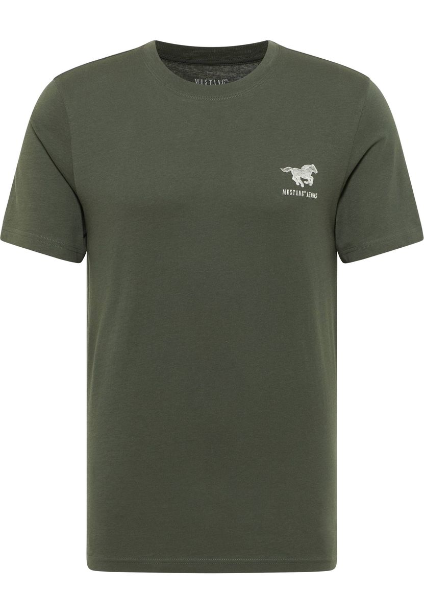 Klassisches Baumwoll-T-Shirt mit Logo-Print