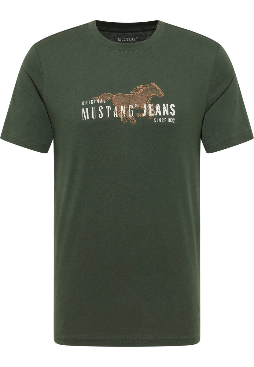 Klassisches Baumwoll-T-Shirt mit Logo-Grafik