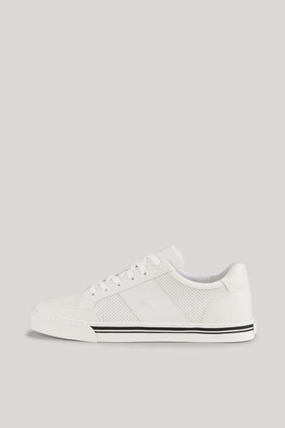 JOOP! Misto Ice Weiße Sneaker in Lederoptik mit Lochmuster