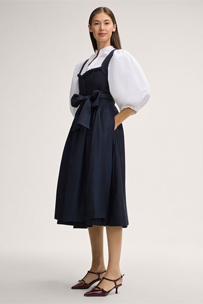 windsor x CocoVero Marineblaues Dirndl Annelie Midikleid Loden Mieder