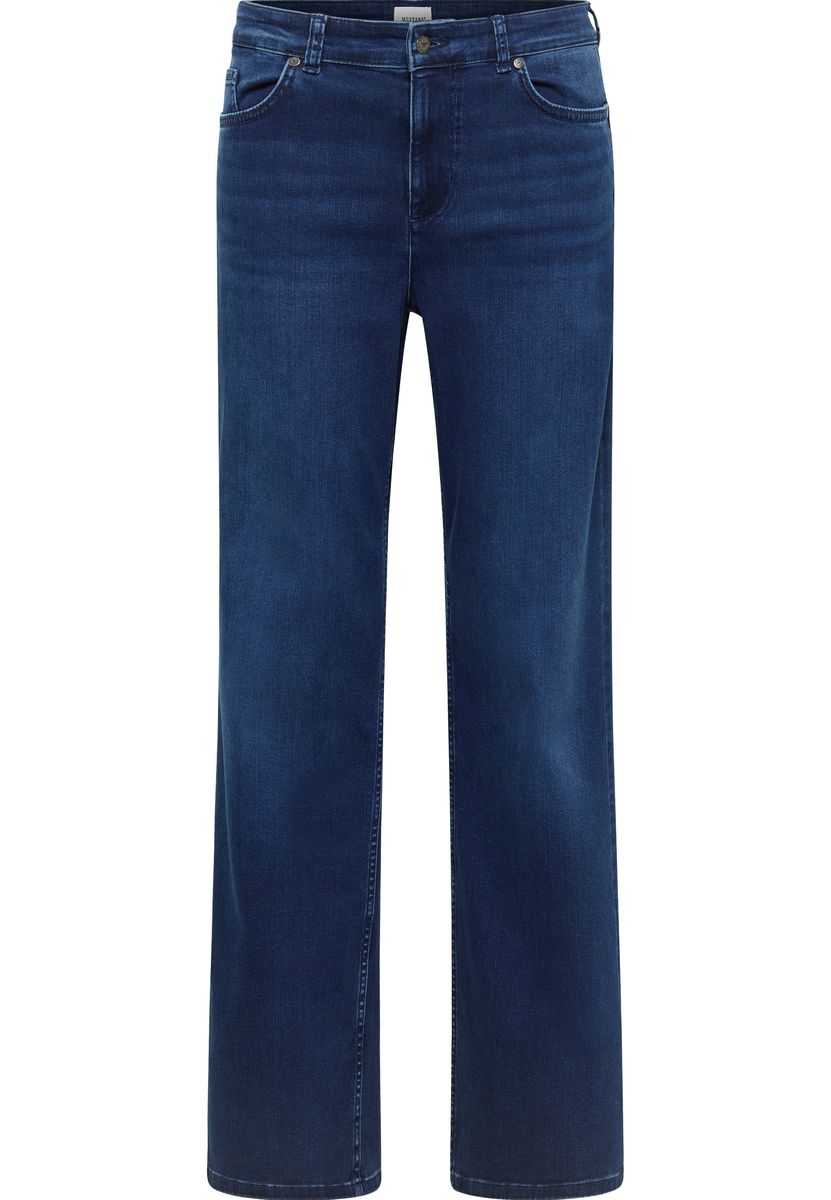 Weitgeschnittene Jeans mit dunkler Waschung