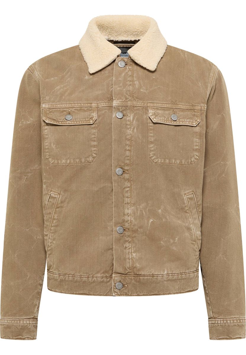 Herren Cordjacke mit Teddykragen