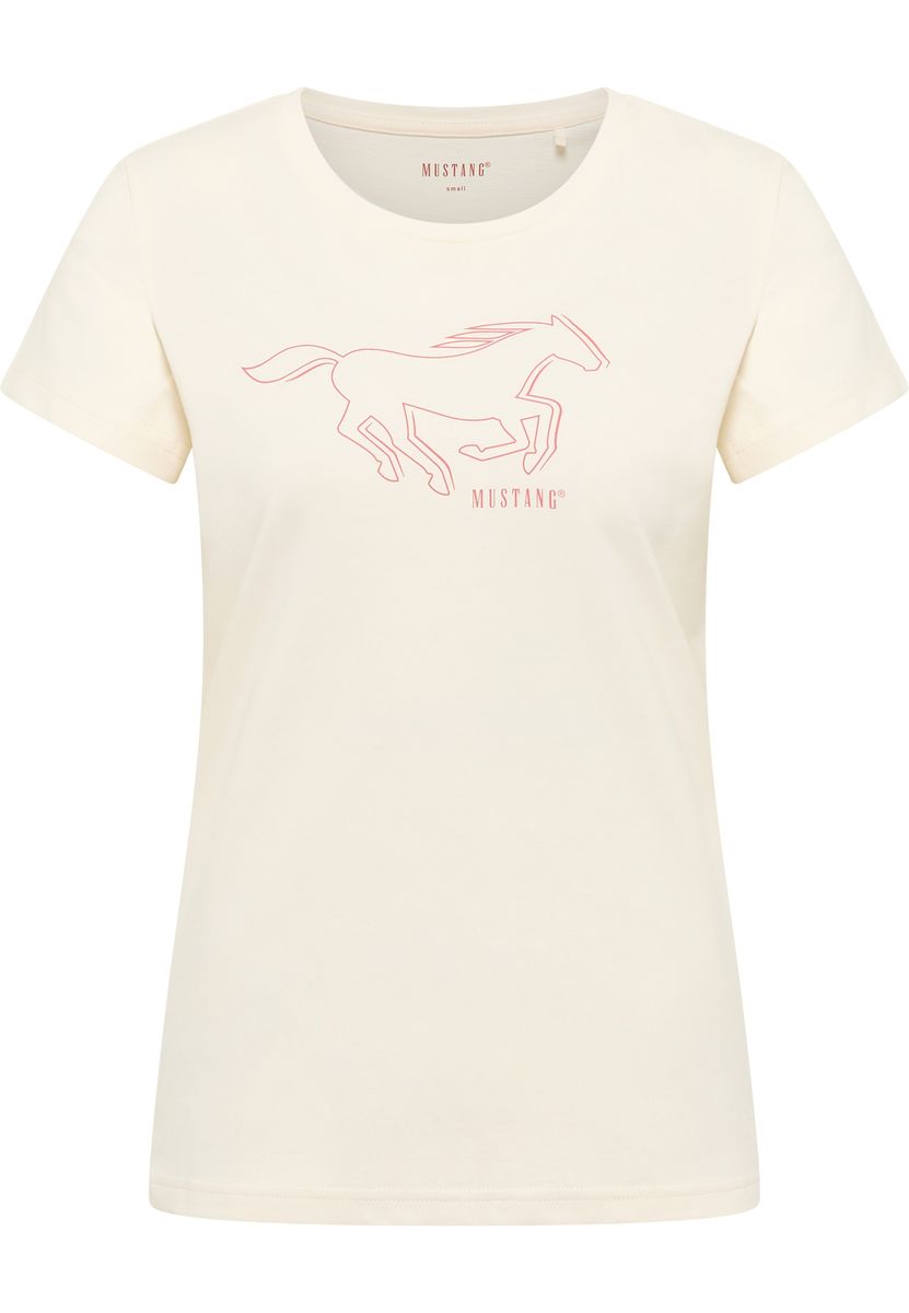 Grafik T-Shirt mit Rennpferd-Design