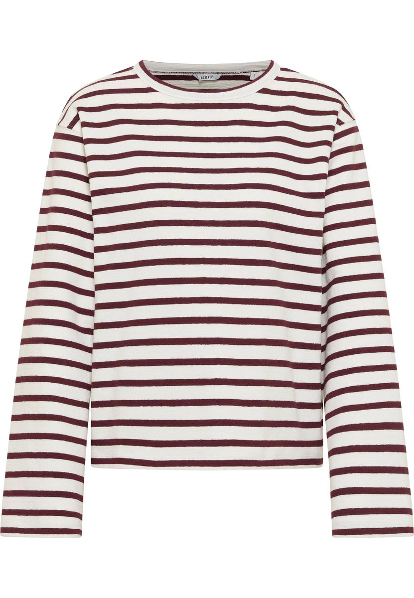 Gestreiftes Langarmshirt aus Baumwolle