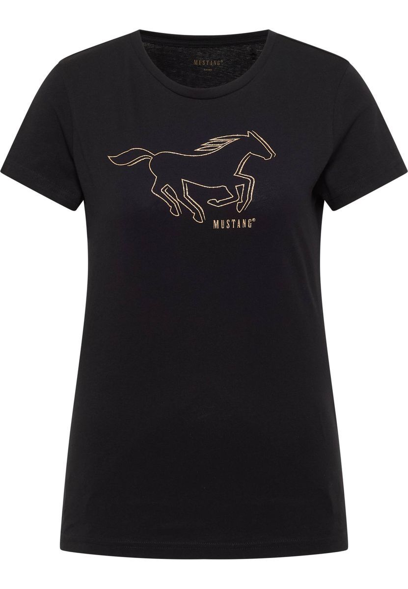 Klassisches Baumwoll-T-Shirt mit Grafikdruck