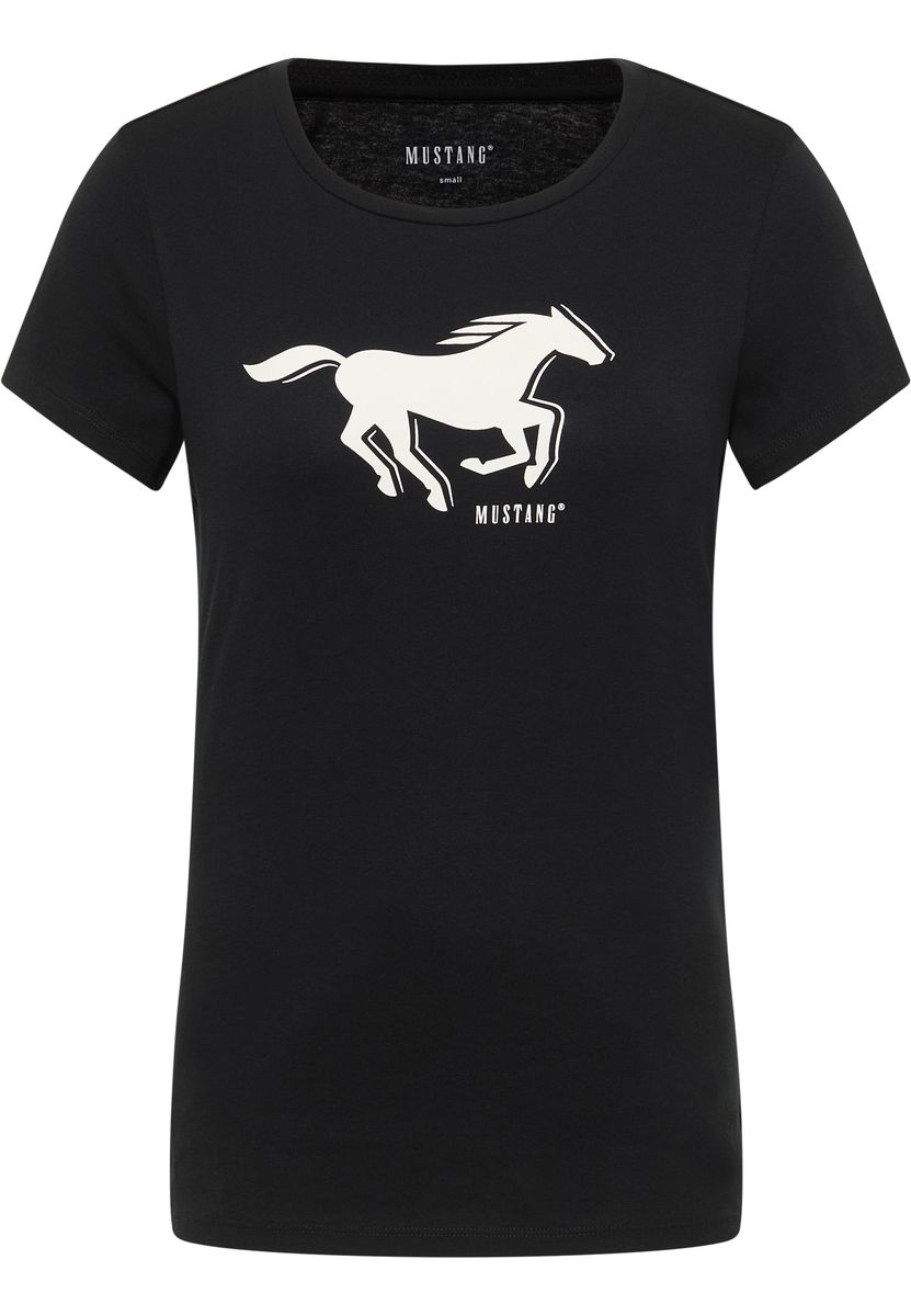 Klassisches Baumwoll-T-Shirt mit Grafikdruck
