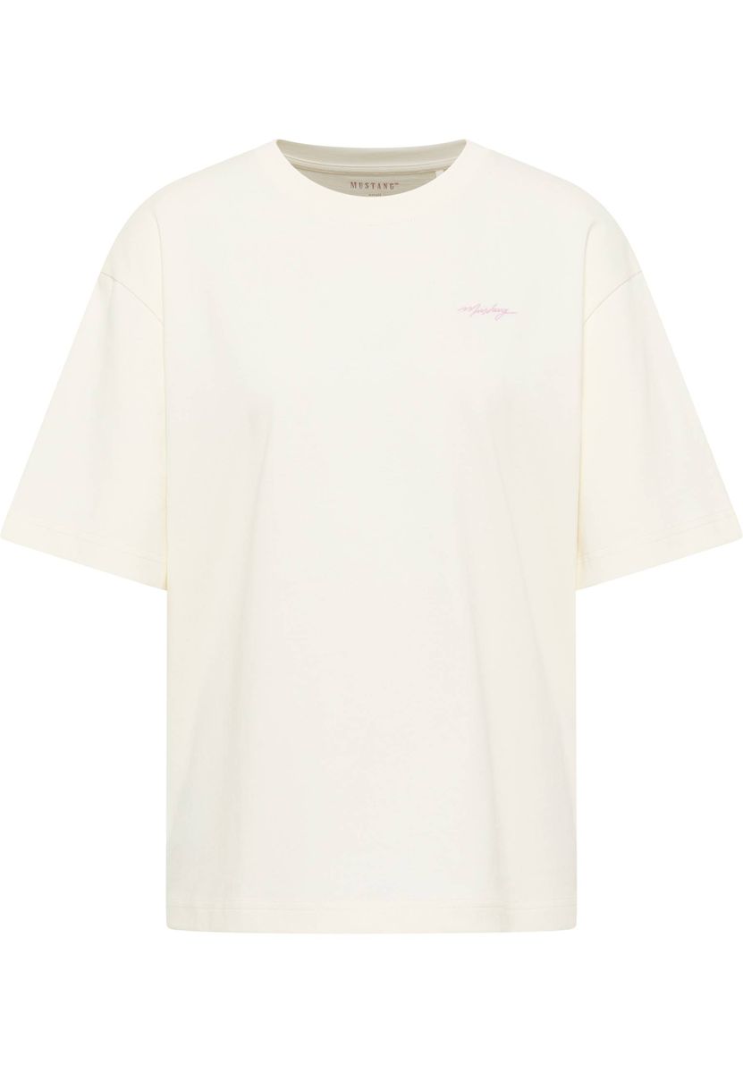 Locker geschnittenes Baumwoll-T-Shirt mit Grafik