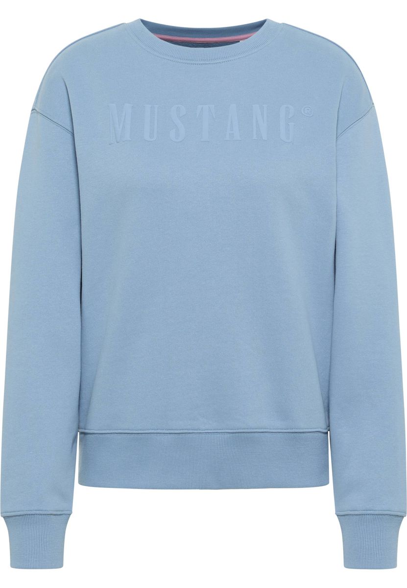 Klassisches Rundhals-Sweatshirt mit geprägtem Logo